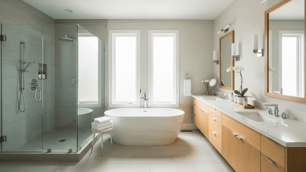 master bathroom size