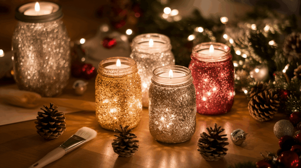 Glitter Jar Lanterns