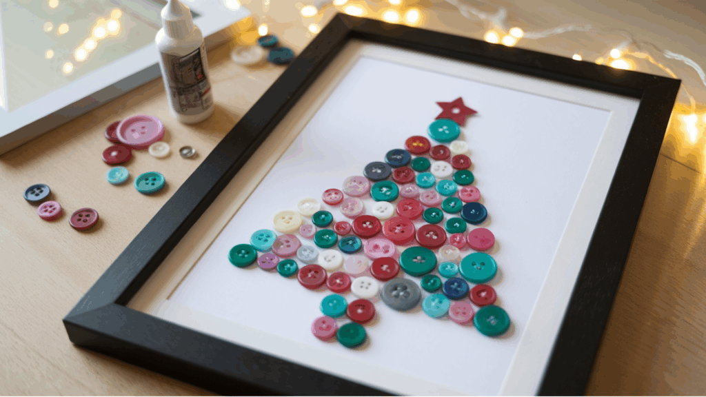 Button Tree Art Frame