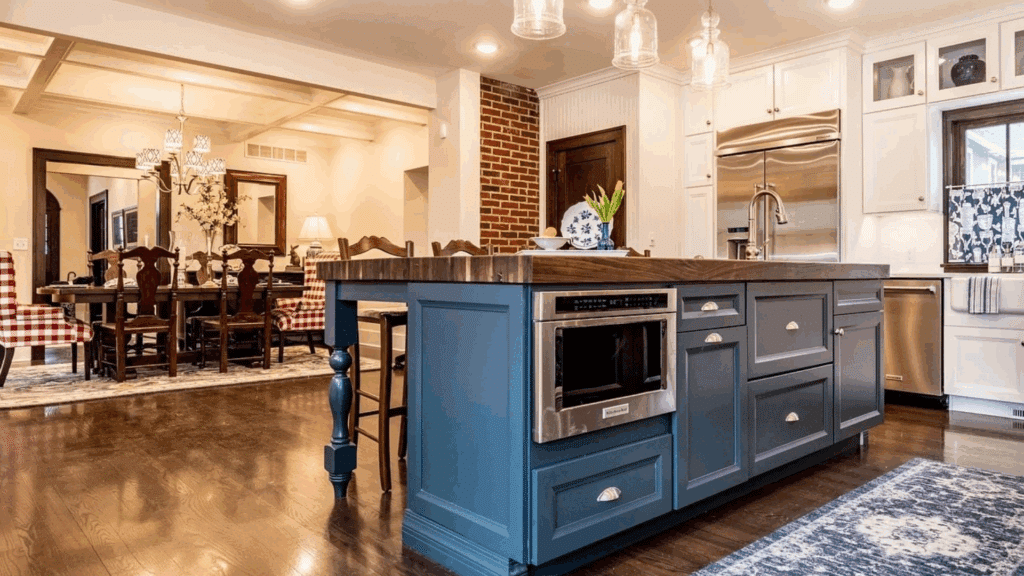 Island with Hidden Storage Compartments