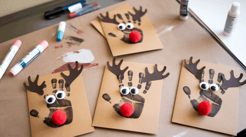 Handprint Reindeer Cards