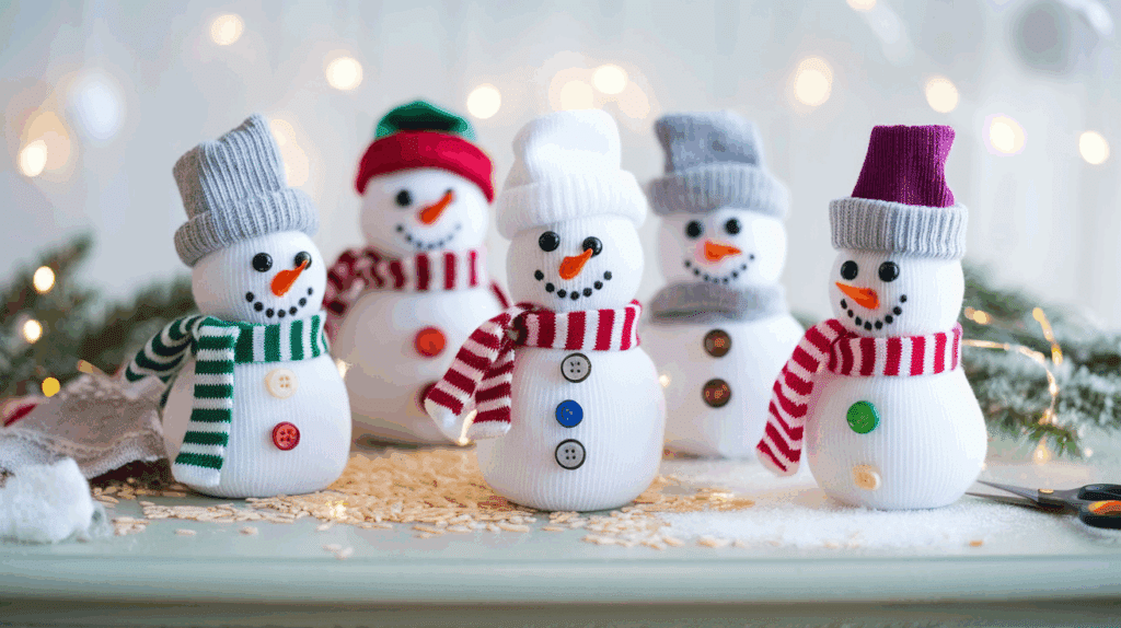 Sock Snowmen