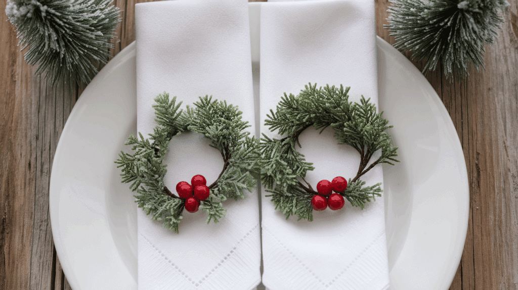 Mini Wreath Napkin Rings