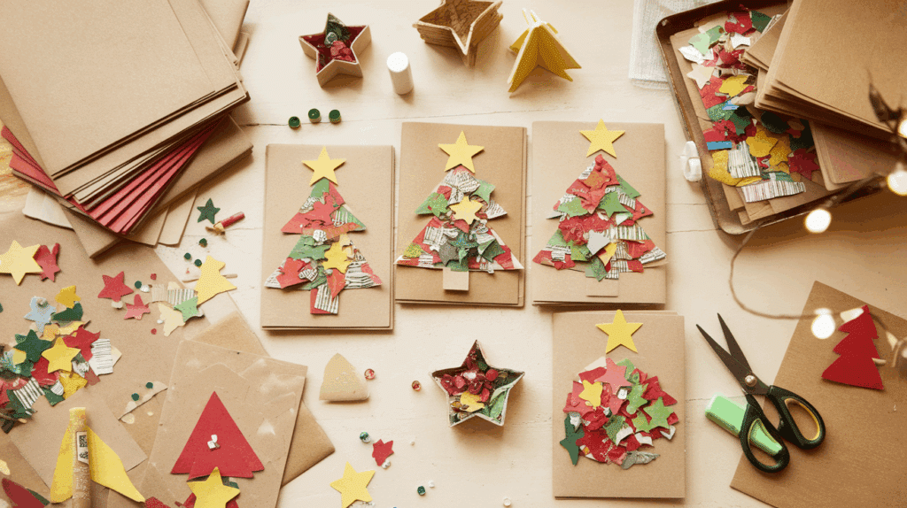 Scrap Paper Christmas Cards