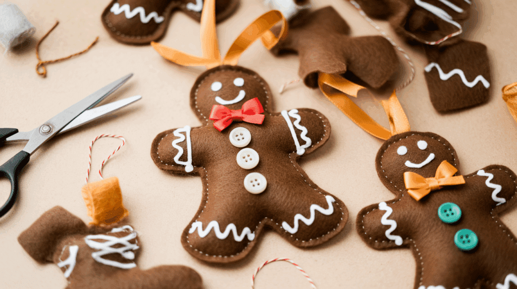 Felt Gingerbread Men