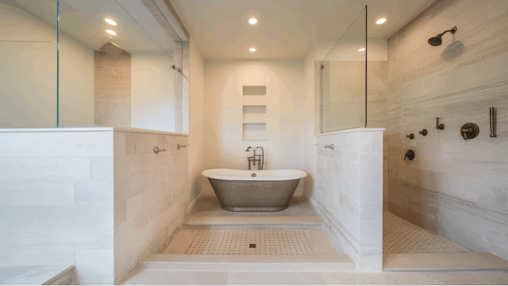 Door Free Open Concept Wet Zone