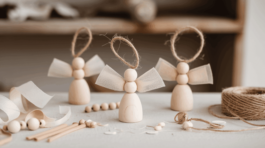 Wooden Bead Angels
