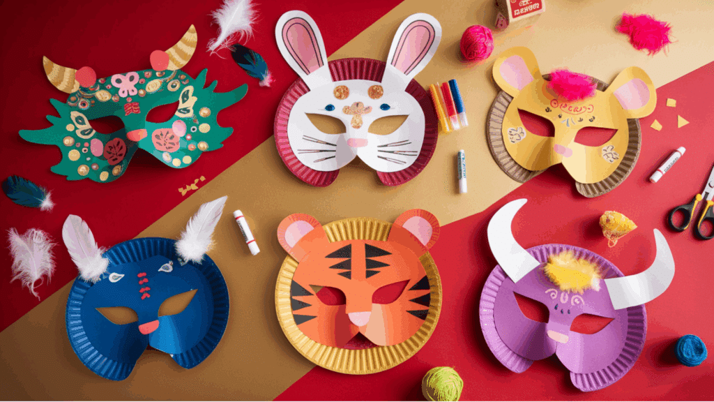 5. Chinese Zodiac Animal Masks