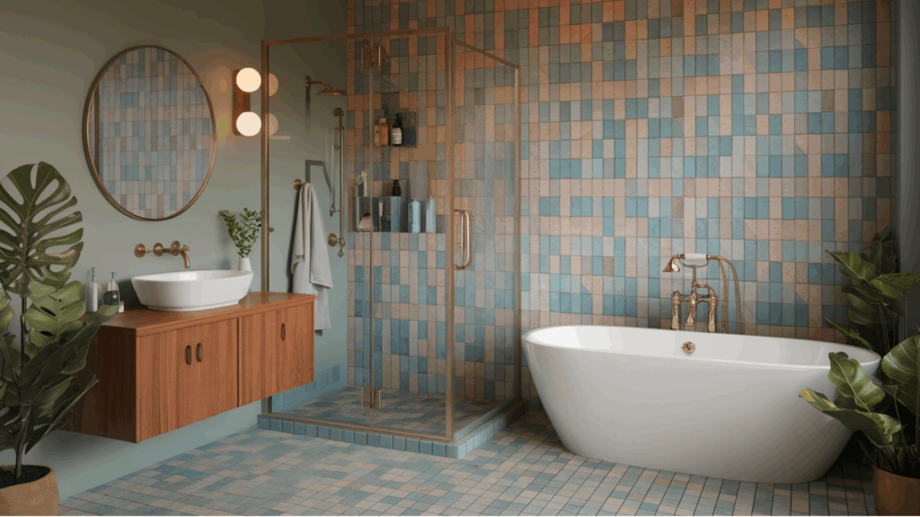 Mid Century Modern Wet Room