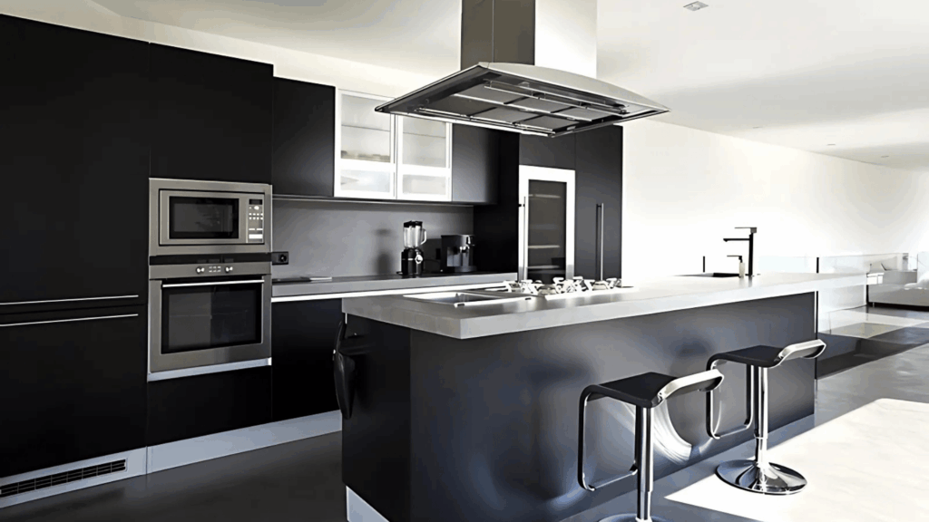 Black Matte Modern Lift-Up