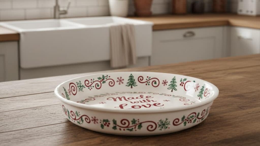 Christmas Pie Plate Decoration