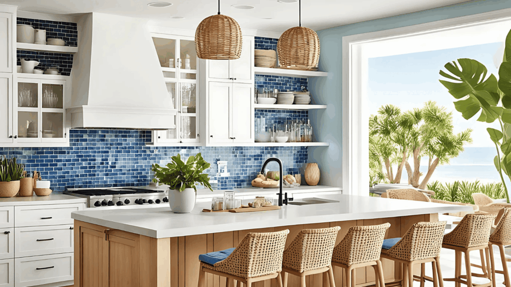 Coastal Blue Beadboard Hideaway