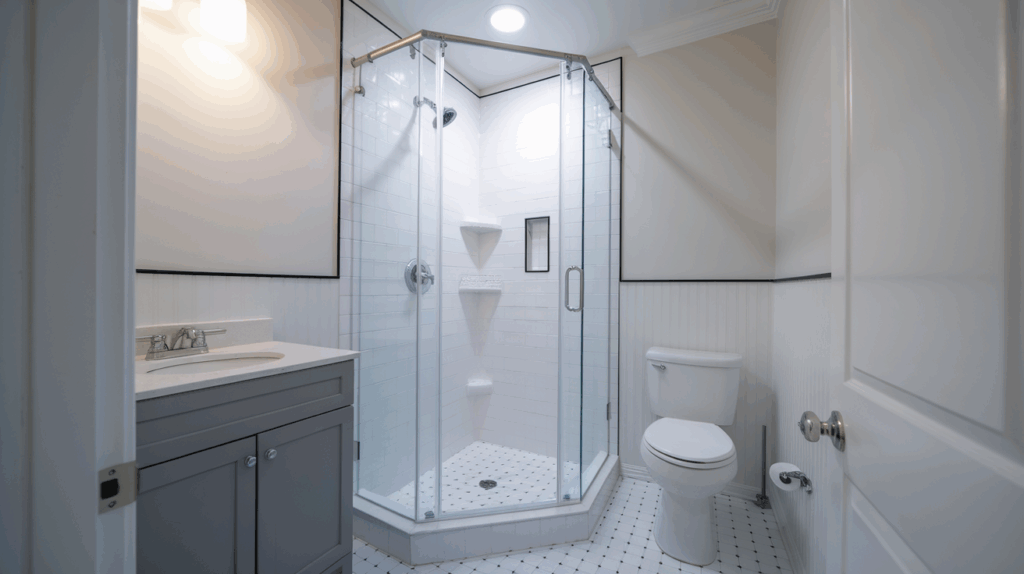 Compact Shower Stall Layout