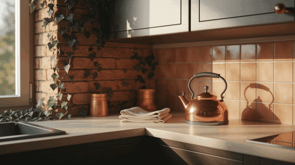 Corner Island Layout in kitchen