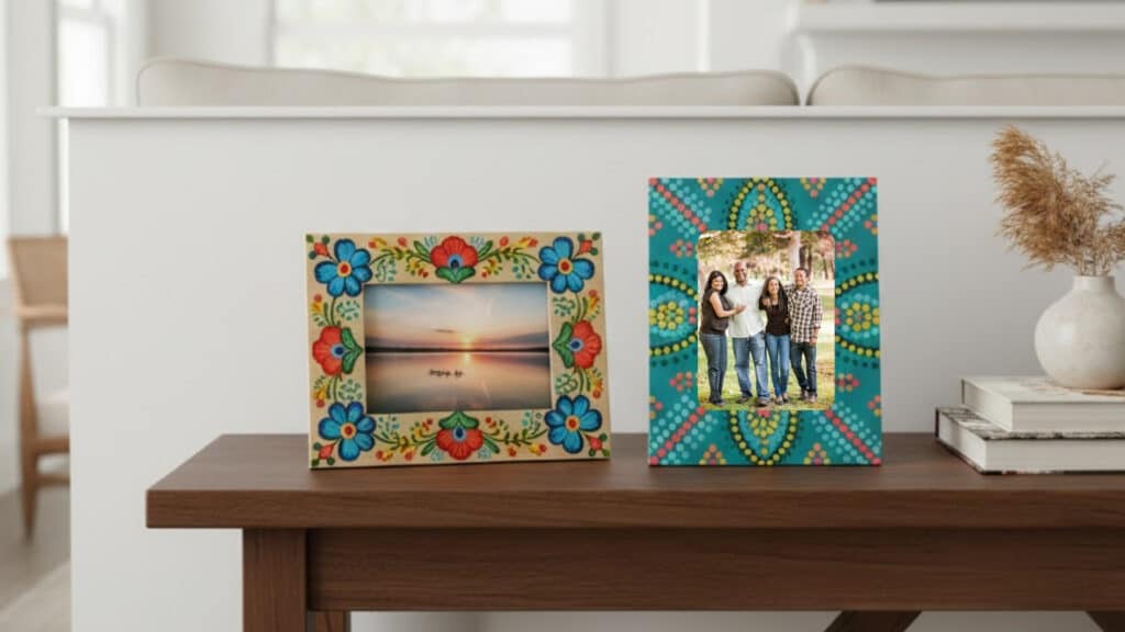 Decorated Photo Frames with Personal Photos