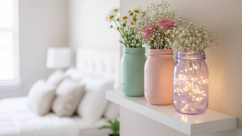 Decorative Painted Mason Jars