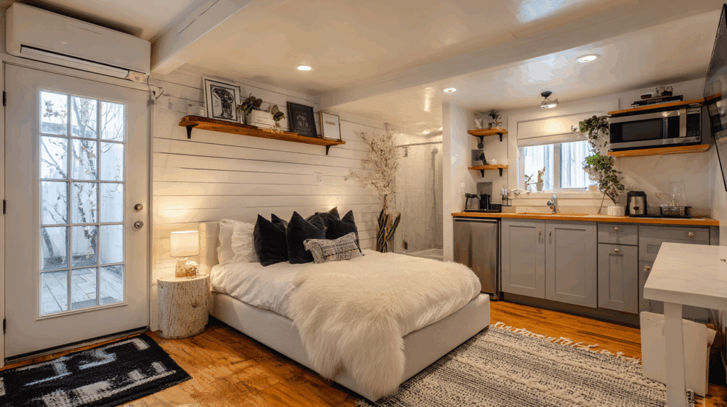 Flexible studio for Airbnb rental