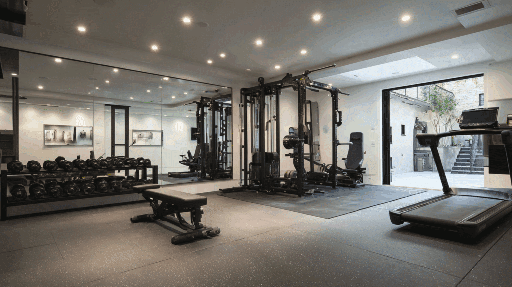 Gym or fitness studio