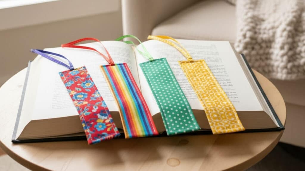 Handmade Fabric Bookmarks