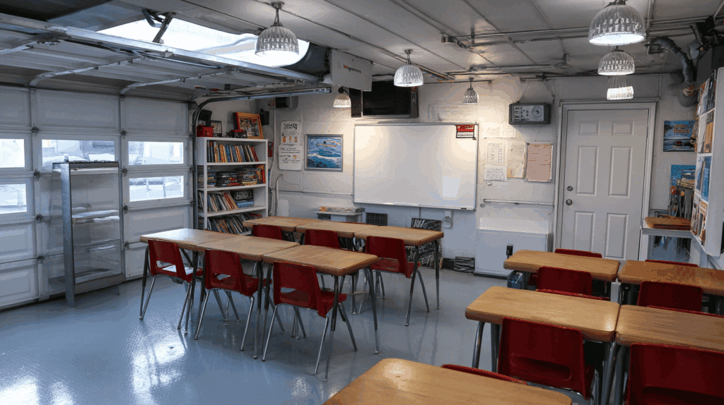 Home classroom or tutoring space