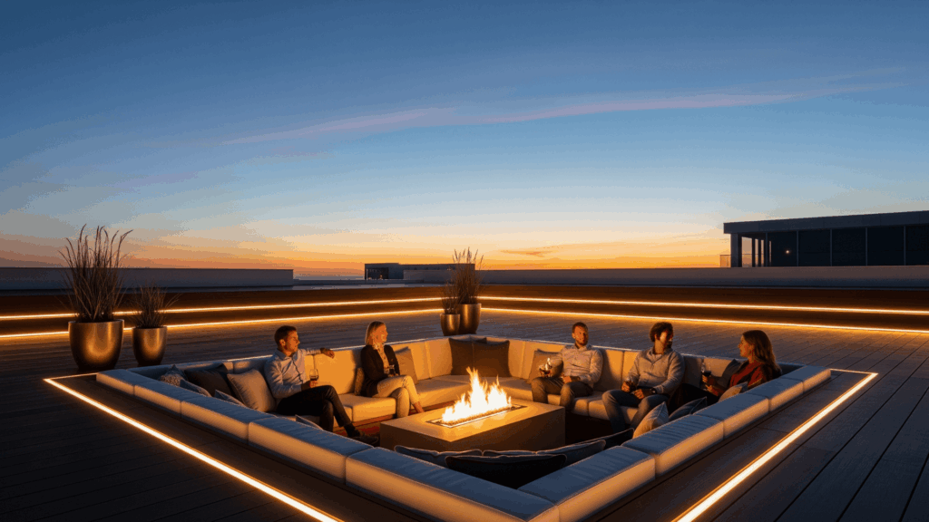 Include a Sunken Seating Area