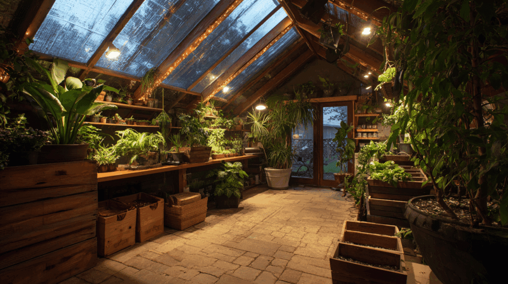 Indoor greenhouse or garden room