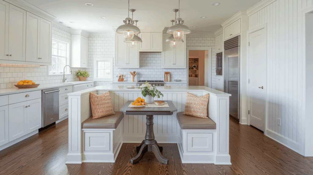Island with Breakfast Nook Alcove