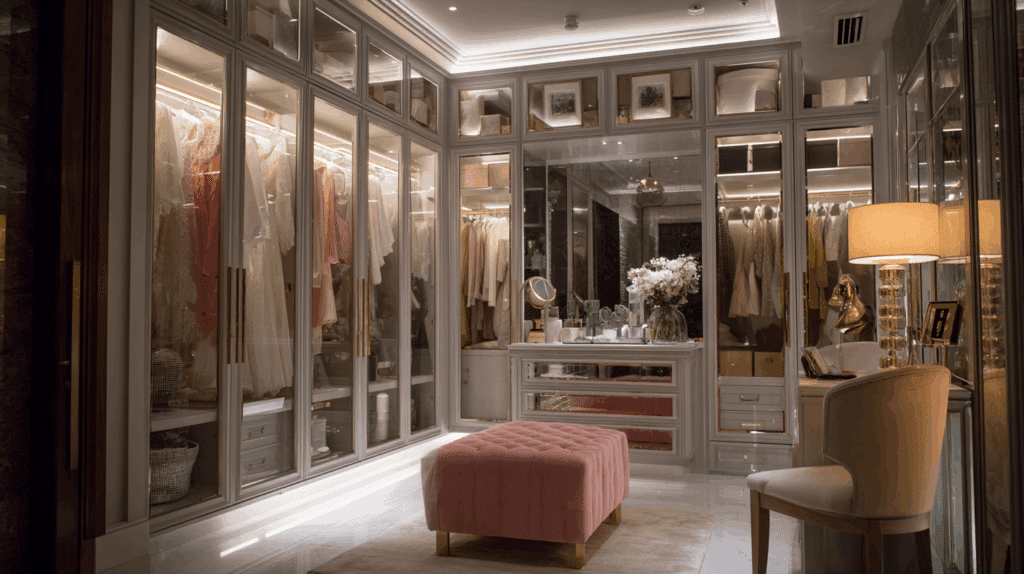 Luxury dressing room or walk-in closet