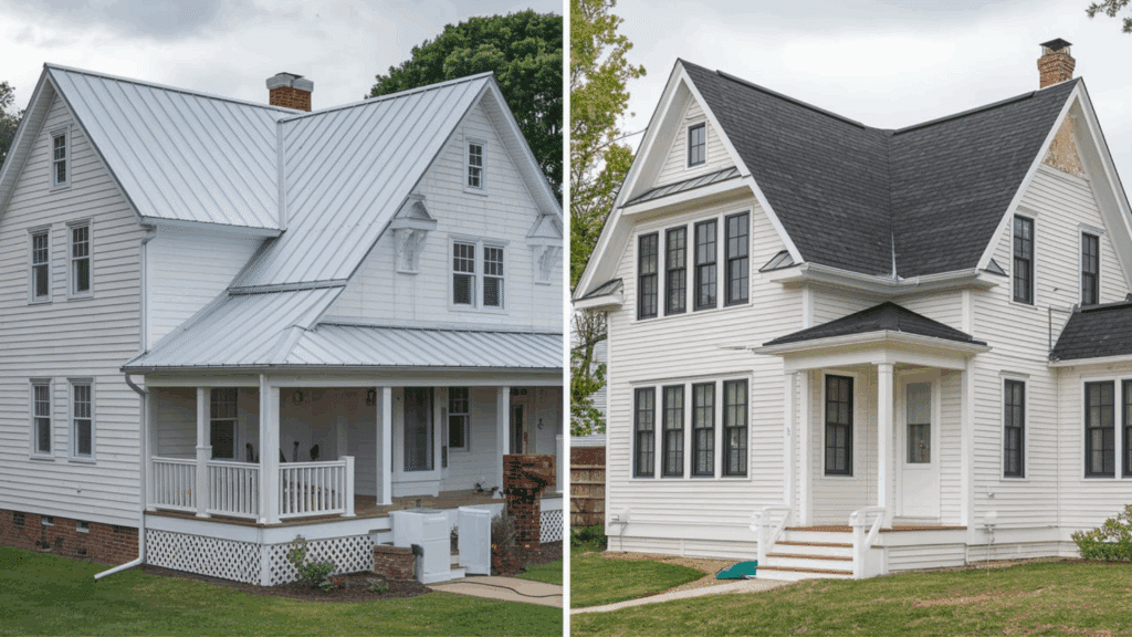 Metal Roof vs Asphalt shingles