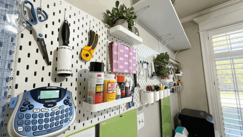 Pegboards or Wall Organizers