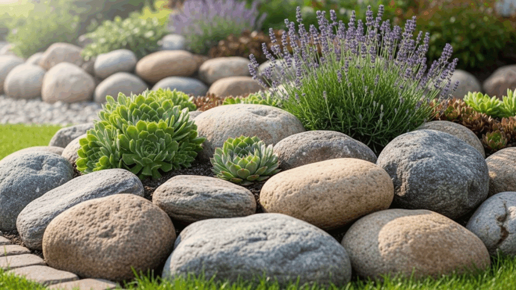 Rock Mulch for Garden Beds