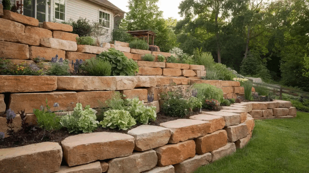 Terraces in Steep Gardens