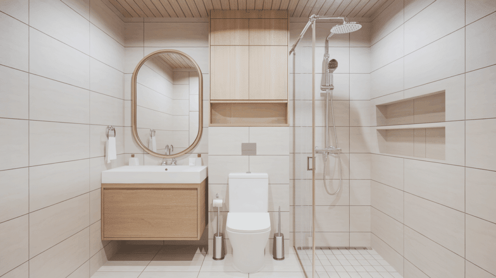 Three Quarter Bathroom Layout