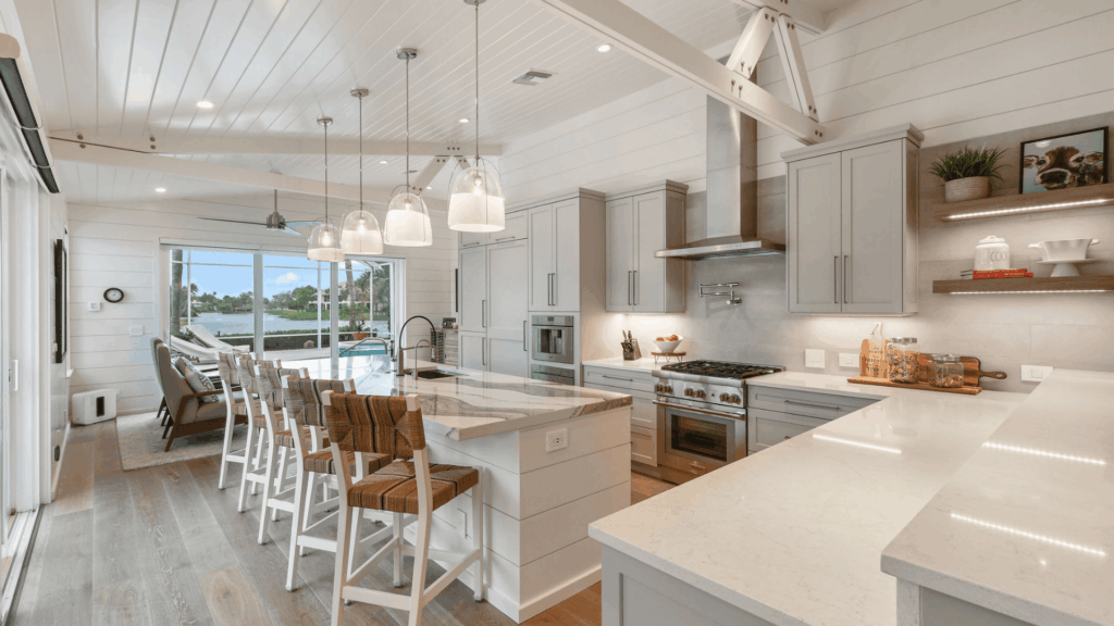 Transitional Kitchen with Island