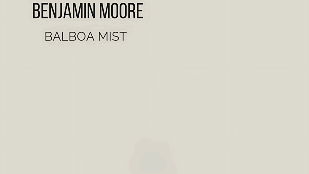 What is Balboa Mist by Benjamin Moore