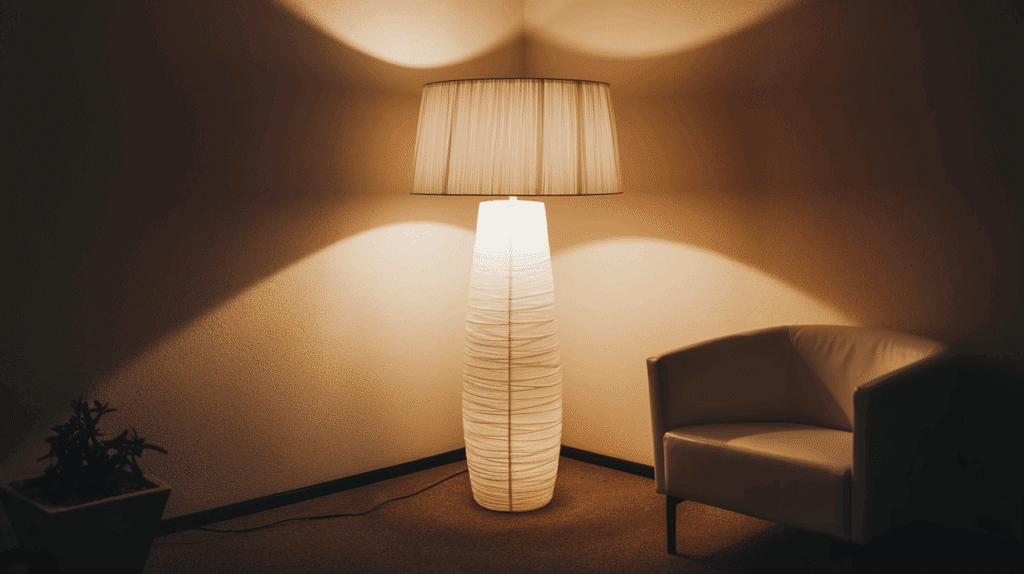 add floor lamps in dark corners