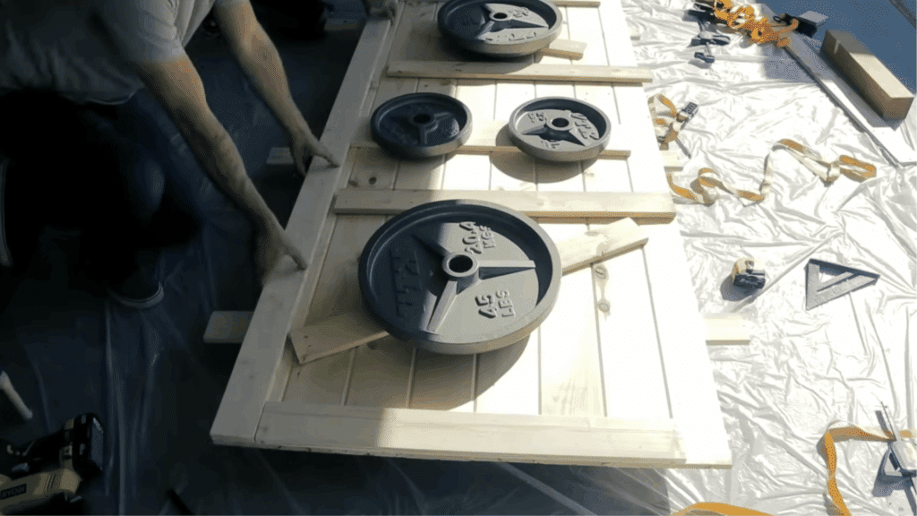 adding support and side frames