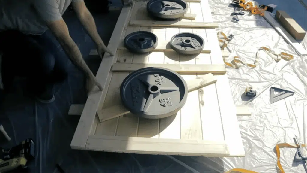 adding support and side frames
