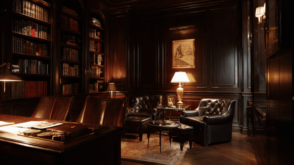 apply a deep walnut stain