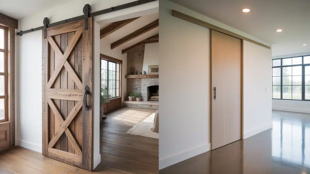 Barn Doors vs Pocket Doors: Key Features Compared