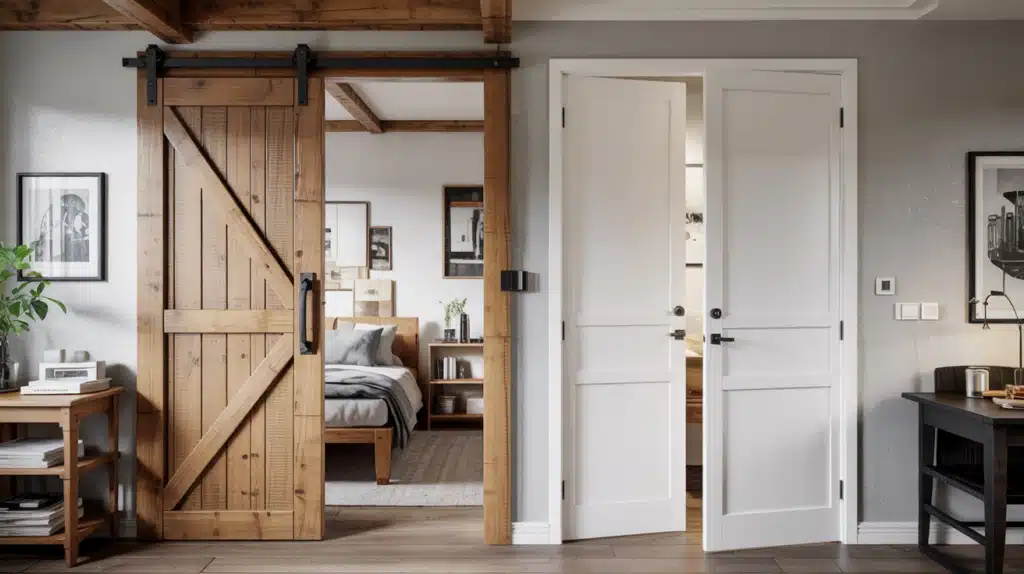 How to Choose Between Barn Doors and Pocket Doors