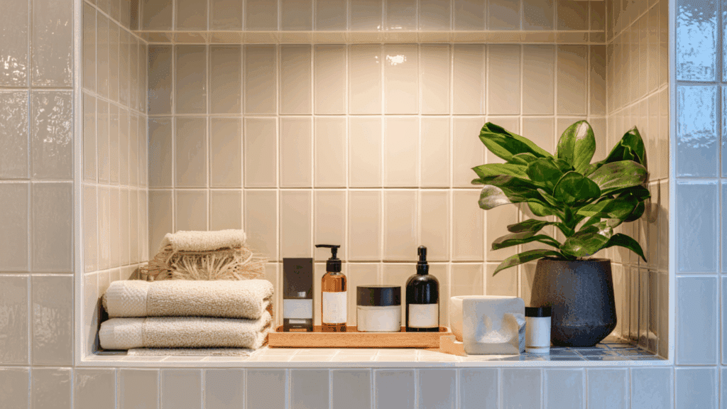 bathroom vanity niche