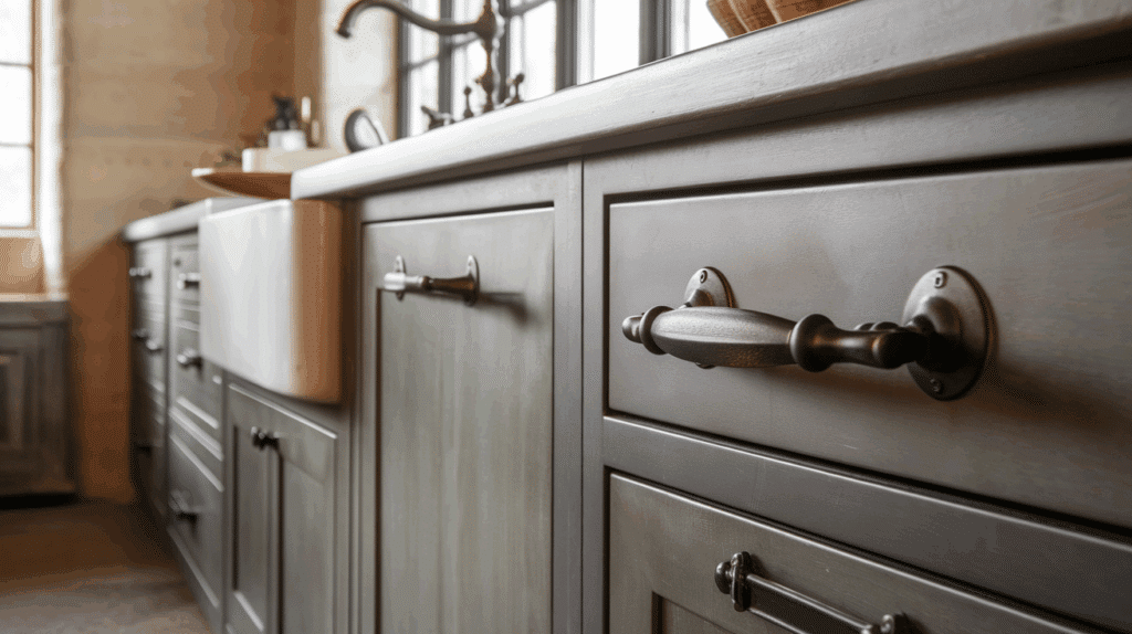 blackened steel Cabinet Handles & Hardware