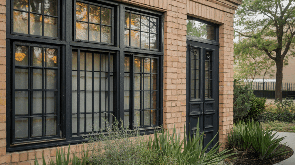 blackened steel Windows and Door Frames