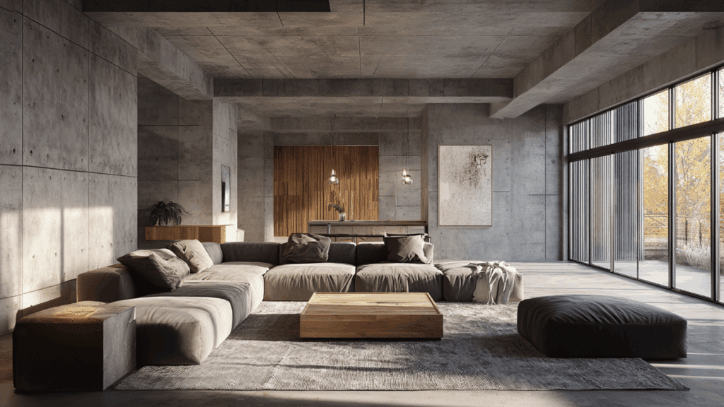 brutalist interior design