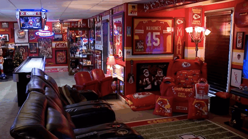 Cave Man Bob boasts Chiefs man cave of all man caves