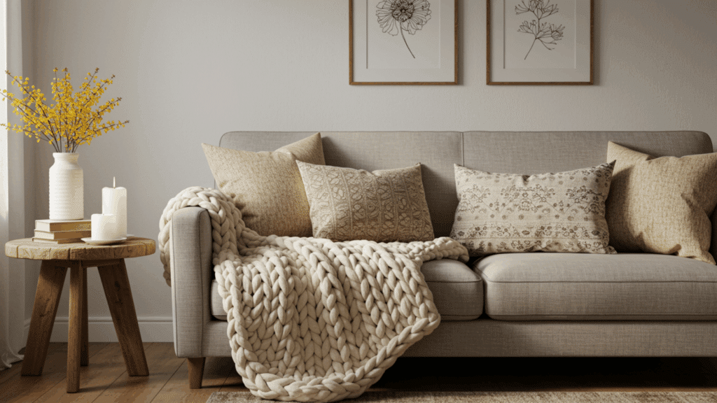 chunky knit throws