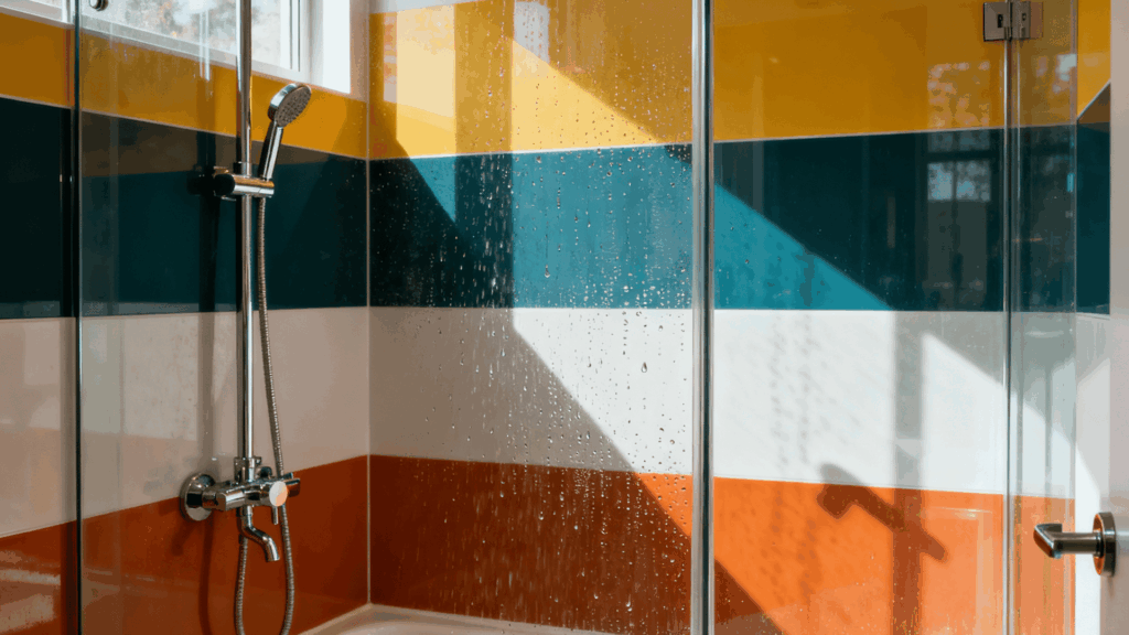 color blocked sections