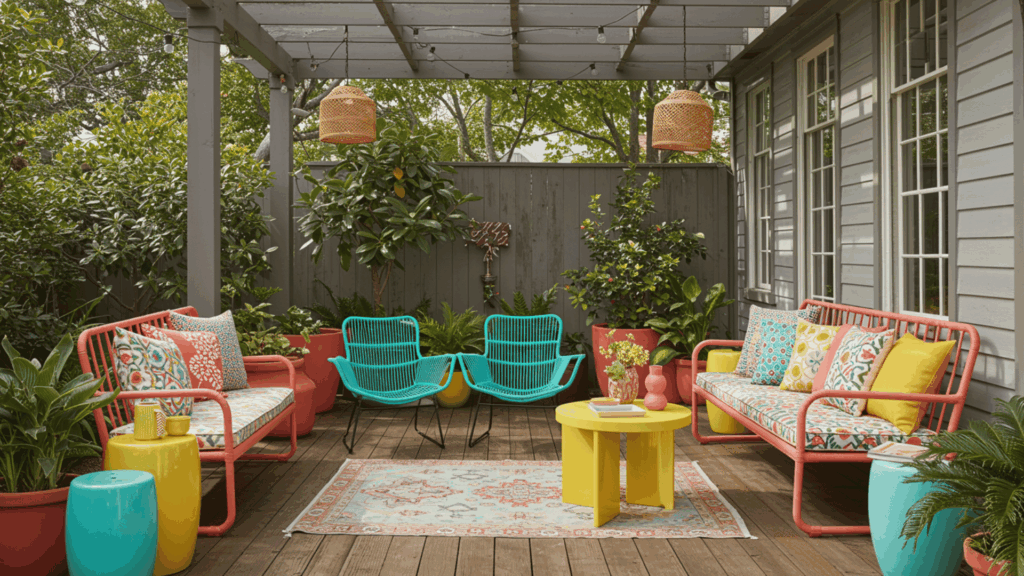 colorful accent furniture