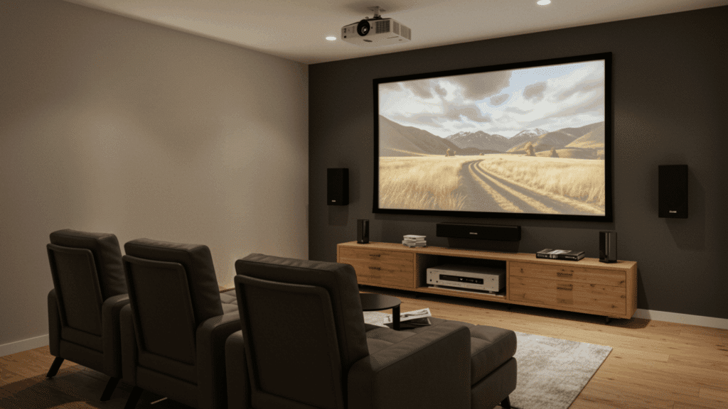compact apartment theater